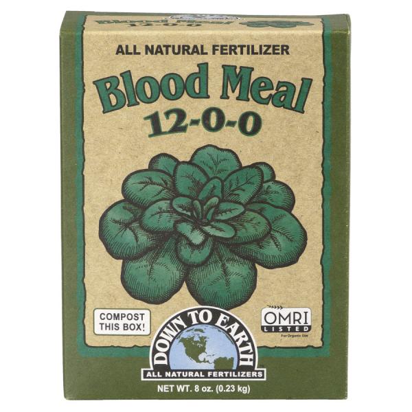 Down To Earth Blood Meal Natural Fertilizer 12-0-0 OMRI, 0.5 lb - Pachamama Indoor Farming Culture