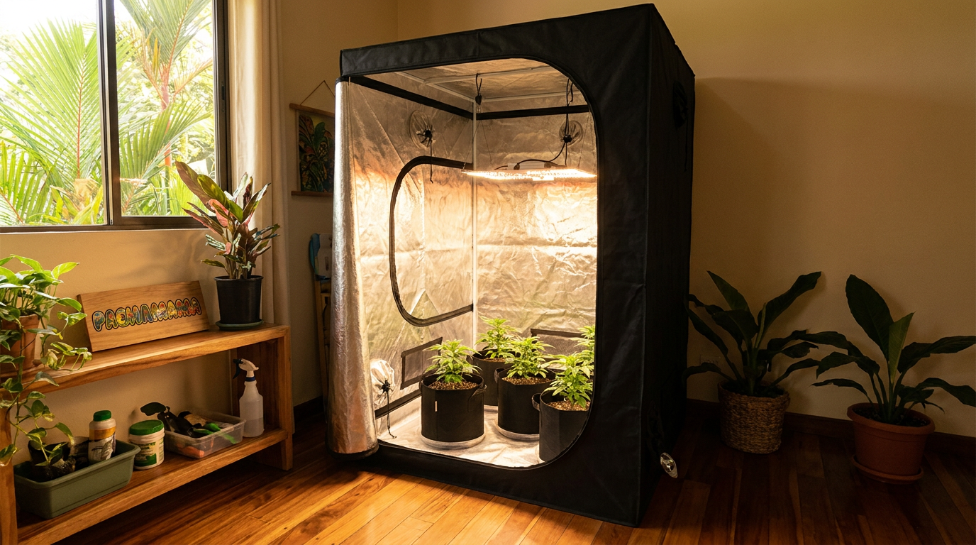 Como montar tu primer cultivo indoor en Costa Rica 2026