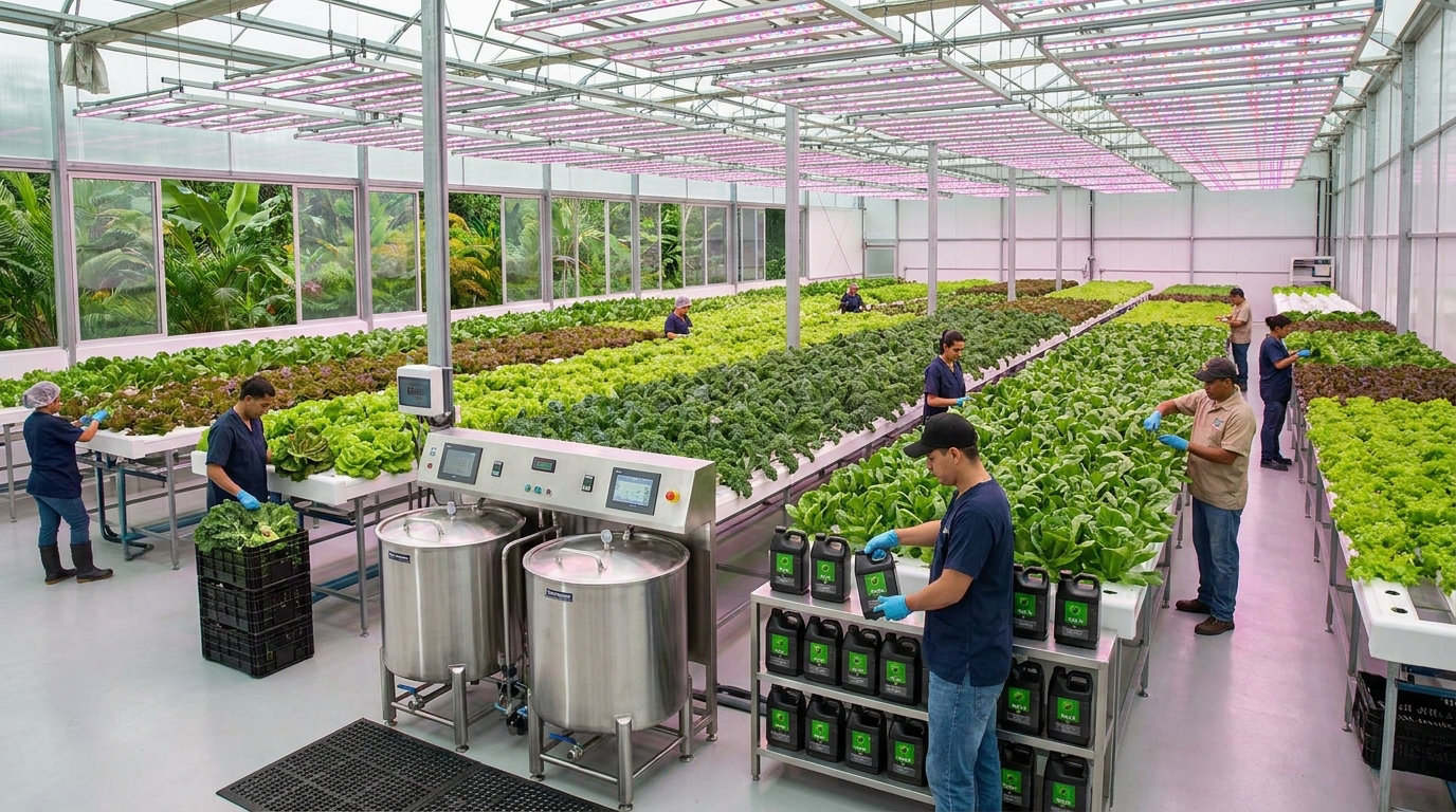 ROI de una granja hidropónica comercial en Costa Rica 2026