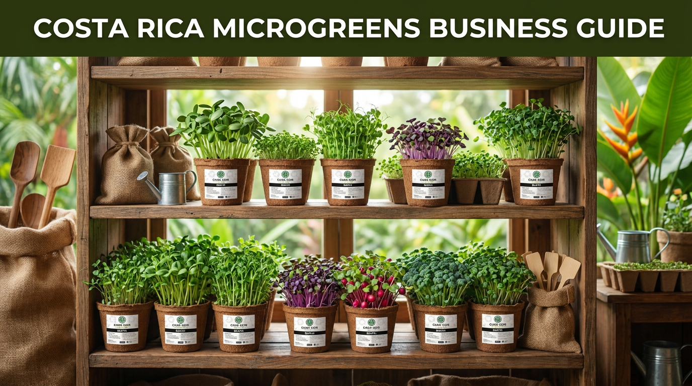 Microgreens en Costa Rica — el cultivo más rentable por metro cuadrado