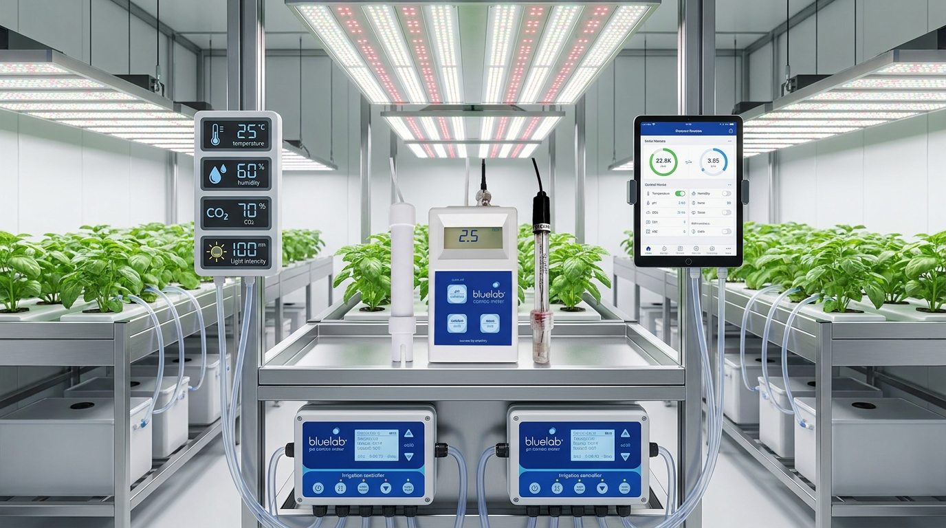 Automatización del cuarto de cultivo — sensores y controladores en Costa Rica