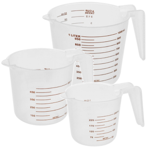 500ml Measuring Cup with reinforced handle, food grade PP, weight: 62g