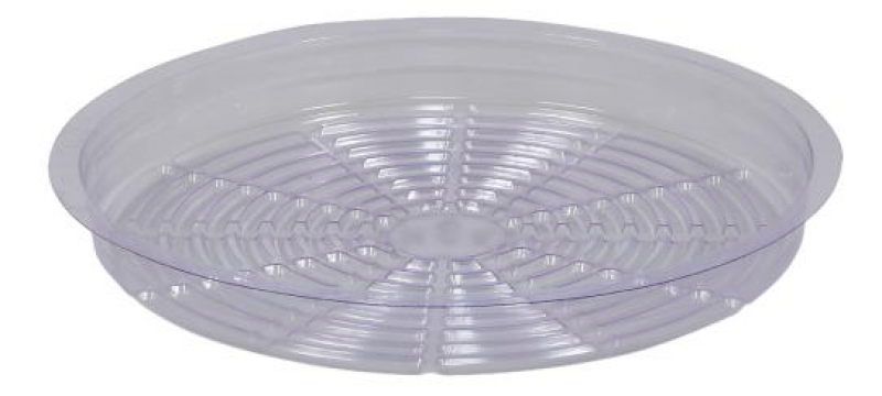 Hydrofarm Clear Saucer, 6"