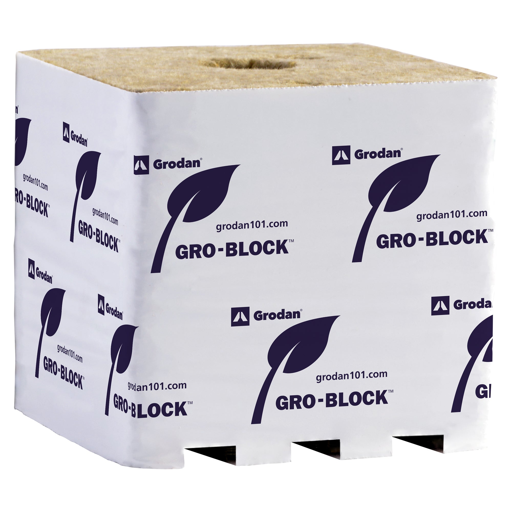 Grodan Bloque de crecimiento mejorado, Hugo de 6" x 6" x 5.8"