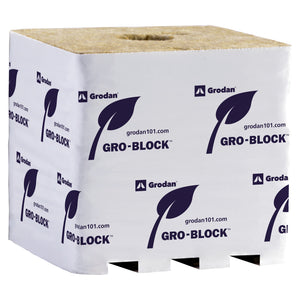 Grodan Bloque de crecimiento mejorado, Hugo de 6" x 6" x 5.8"