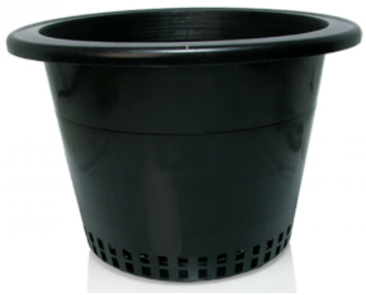 Hydrofarm Round Mesh Bottom Pot w/heavy lip, 10"