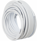 Active Aqua 1/4 in OD White & Black Tubing, 100-ft roll