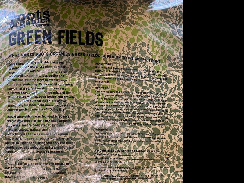 Roots Organics Greenfields Potting Soil, 1.5 cu ft