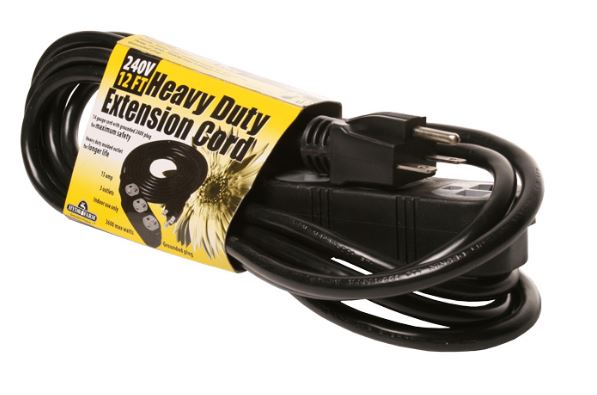 Cable de extensión de alta resistencia, 240 V, 12'