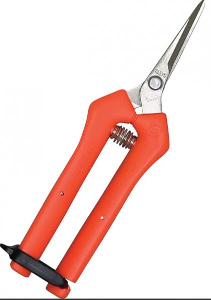 Chikamasa TP-500S Spring-loaded Straight Blade Stainless Steel Pruners