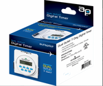 Temporizador programable digital con conexión a tierra de 7 días de salida dual para piloto automático, 1725 W, 15 A, 1 segundo de encendido/apagado