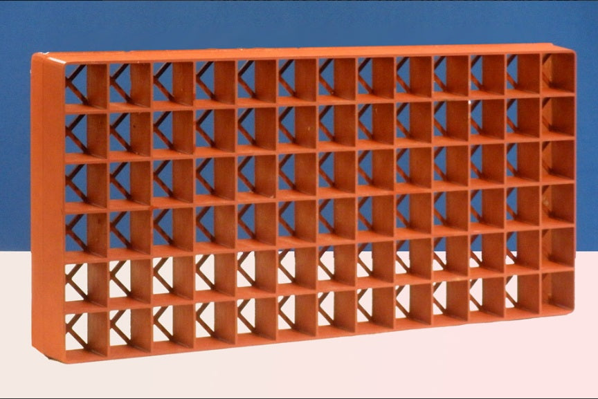 Bandeja Grodan Gro-Smart, 78 celdas, terracota