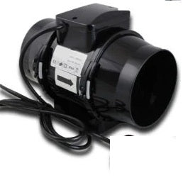 6" Extractor Fan, Plastic, - 390CFM with Built in Variable Speed Controller