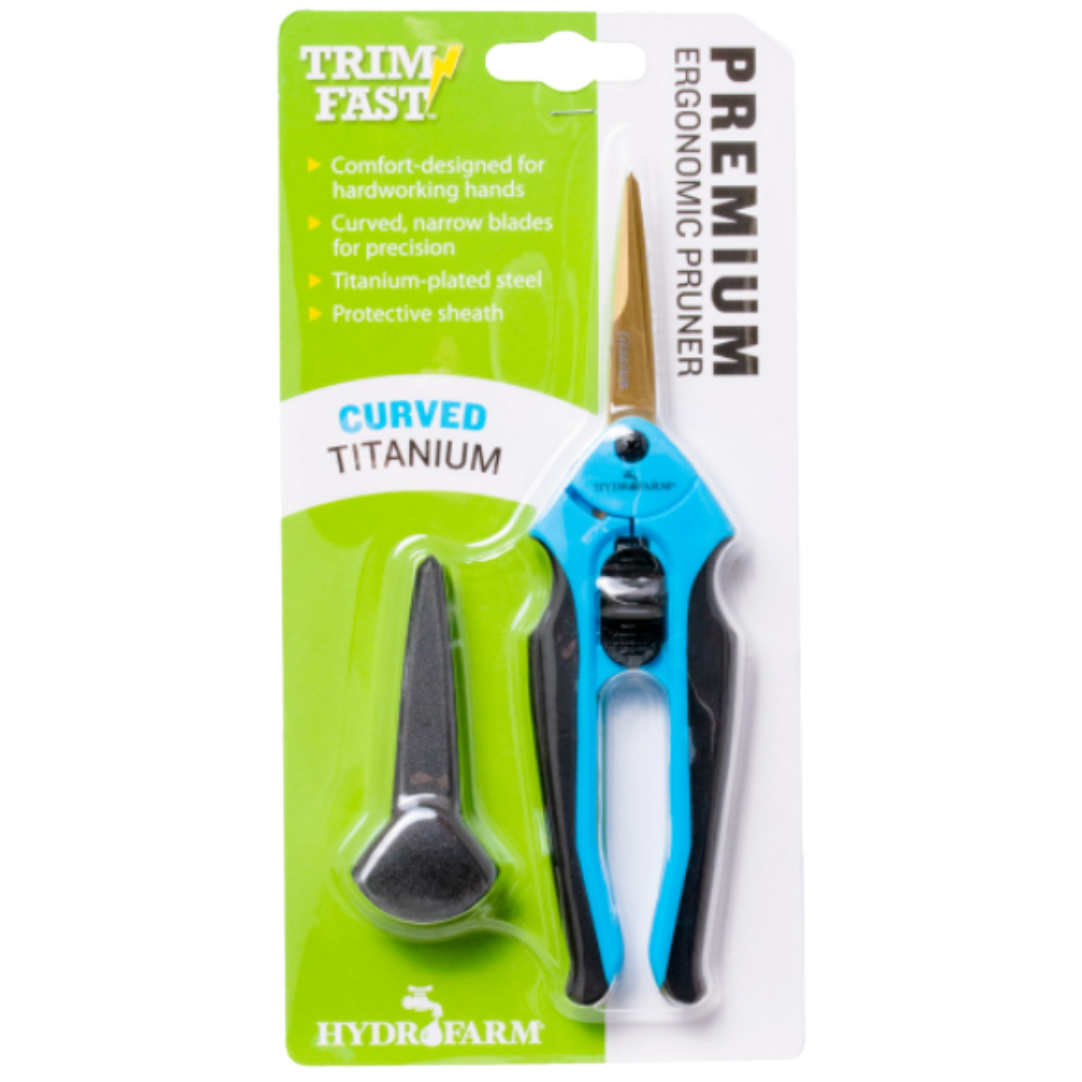 Trim Fast Premium Ergonomic Curved Titanium Blade Pruner