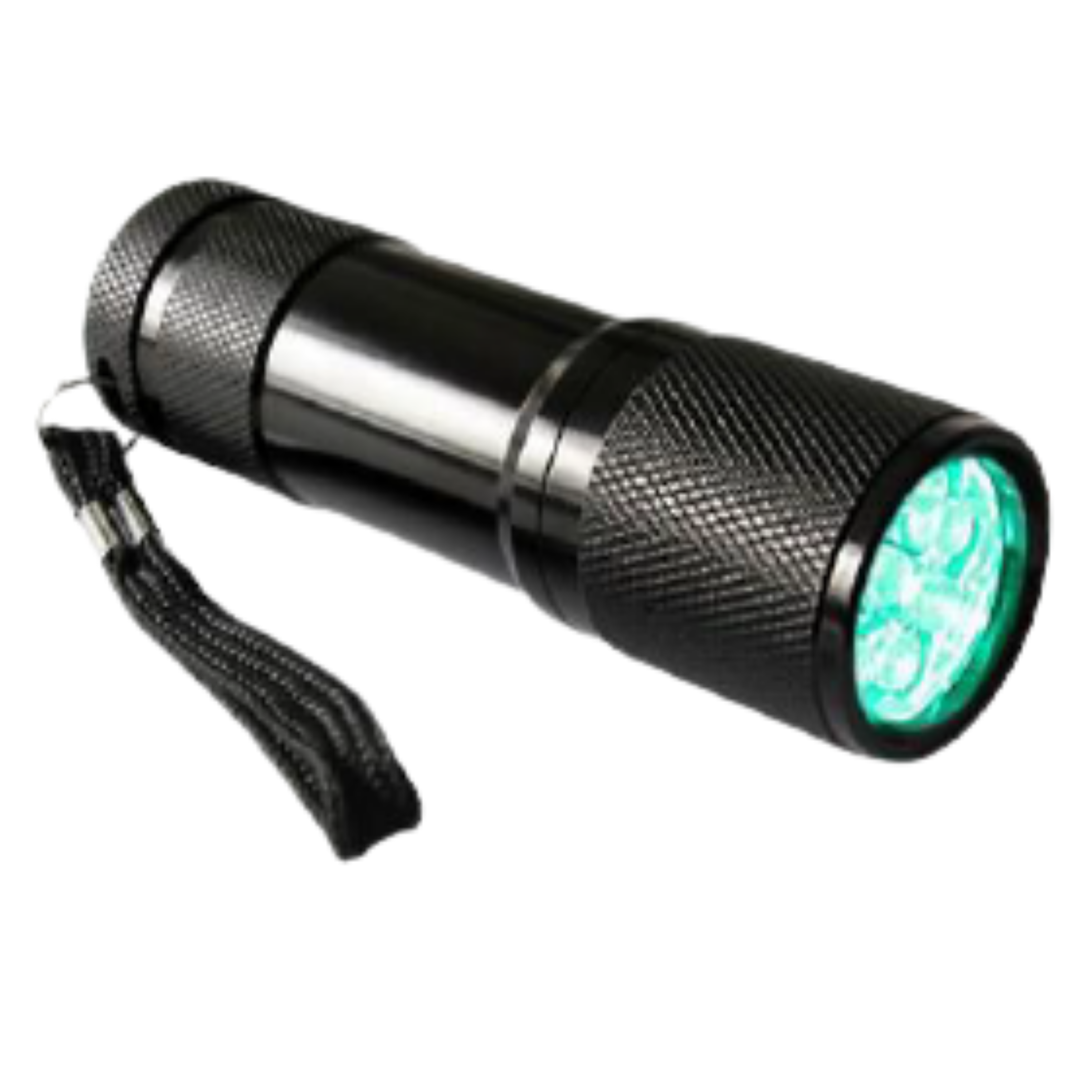 LED Flashlight, 9 Powerful High-Intensity LED Lamps, uses Three AAA Batteries (not included)