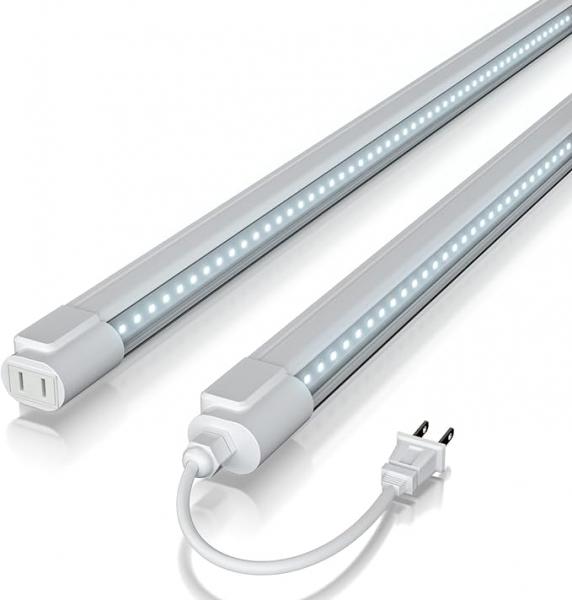 18w Clone LED, 2pcs, include One 4ft Input Power Cord, 9000K