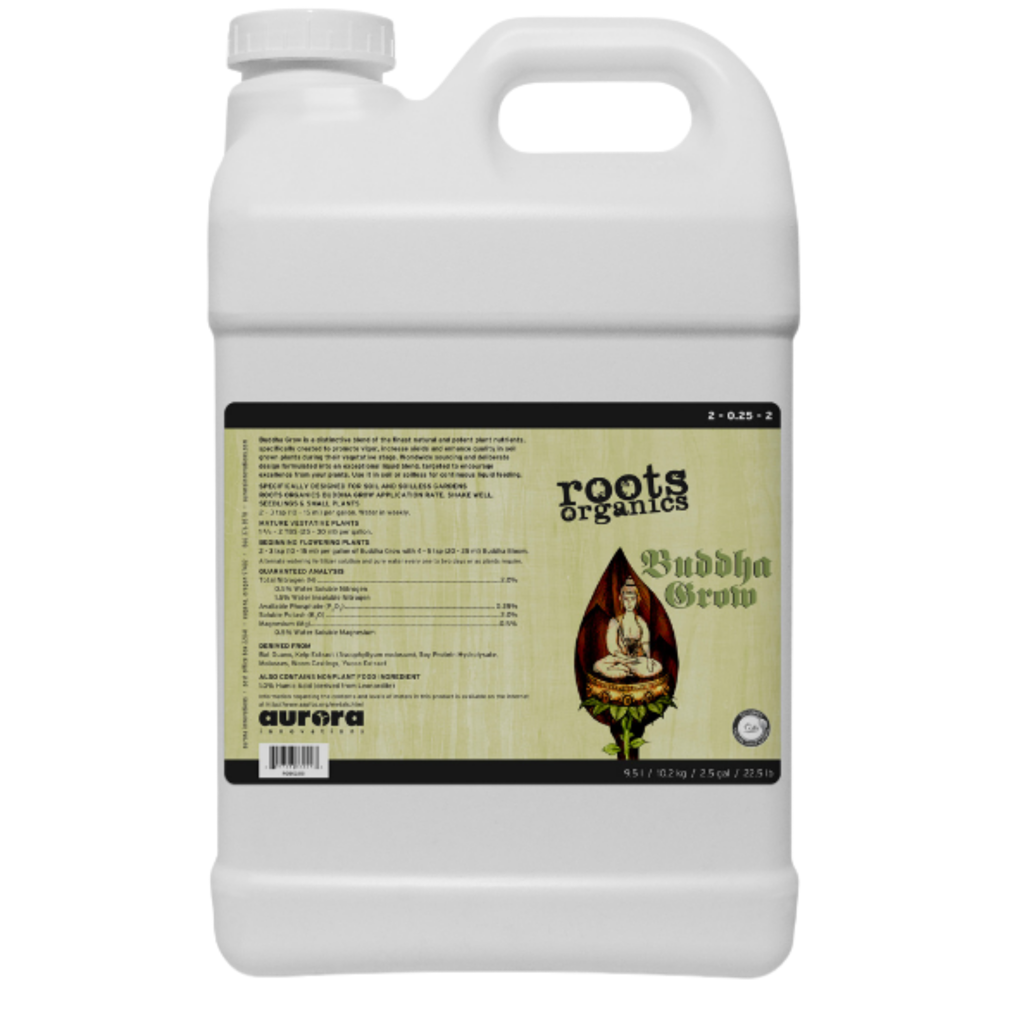 Roots Organics Buddha Grow, 2.5 gal