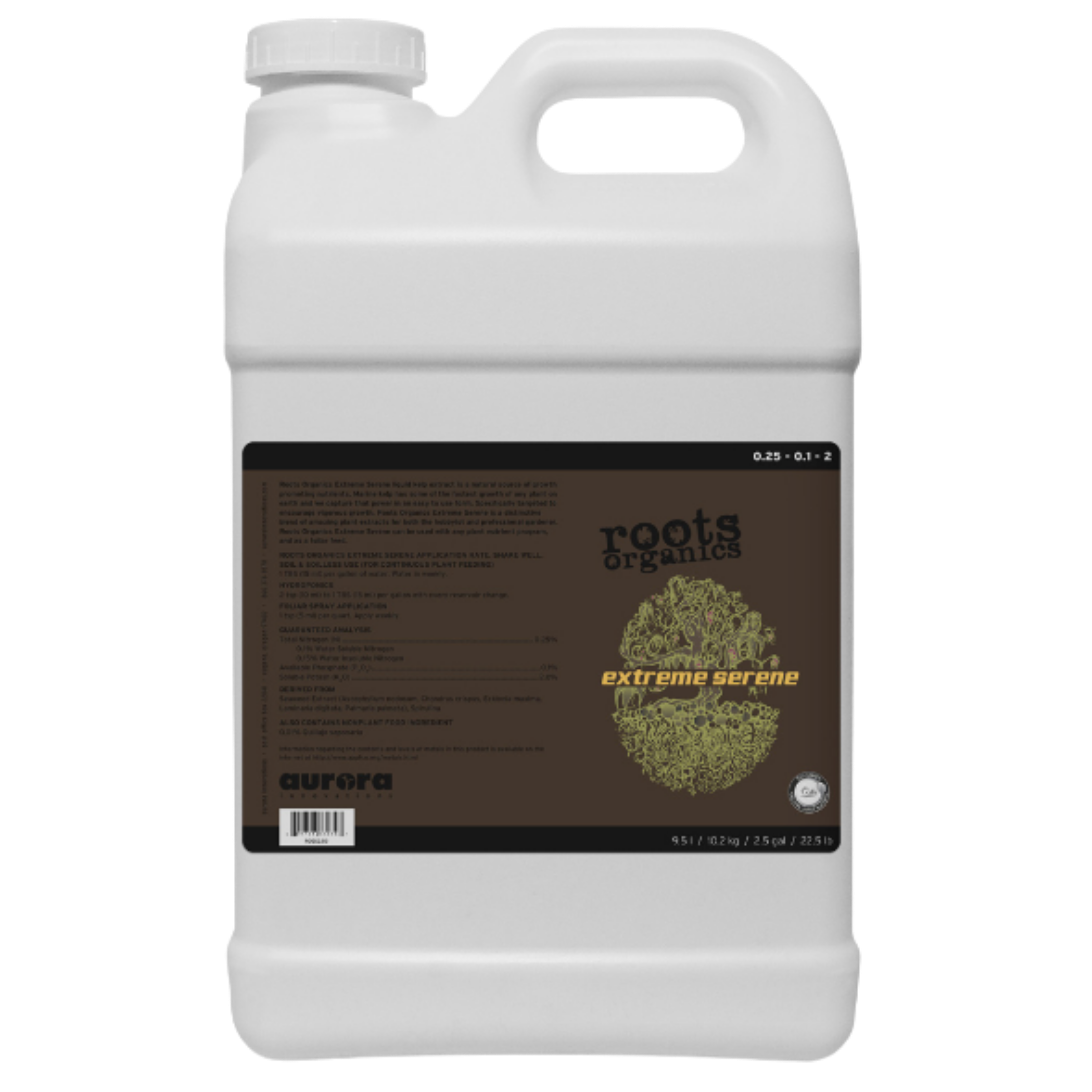 Roots Organics Extreme Serene, 2.5 gal