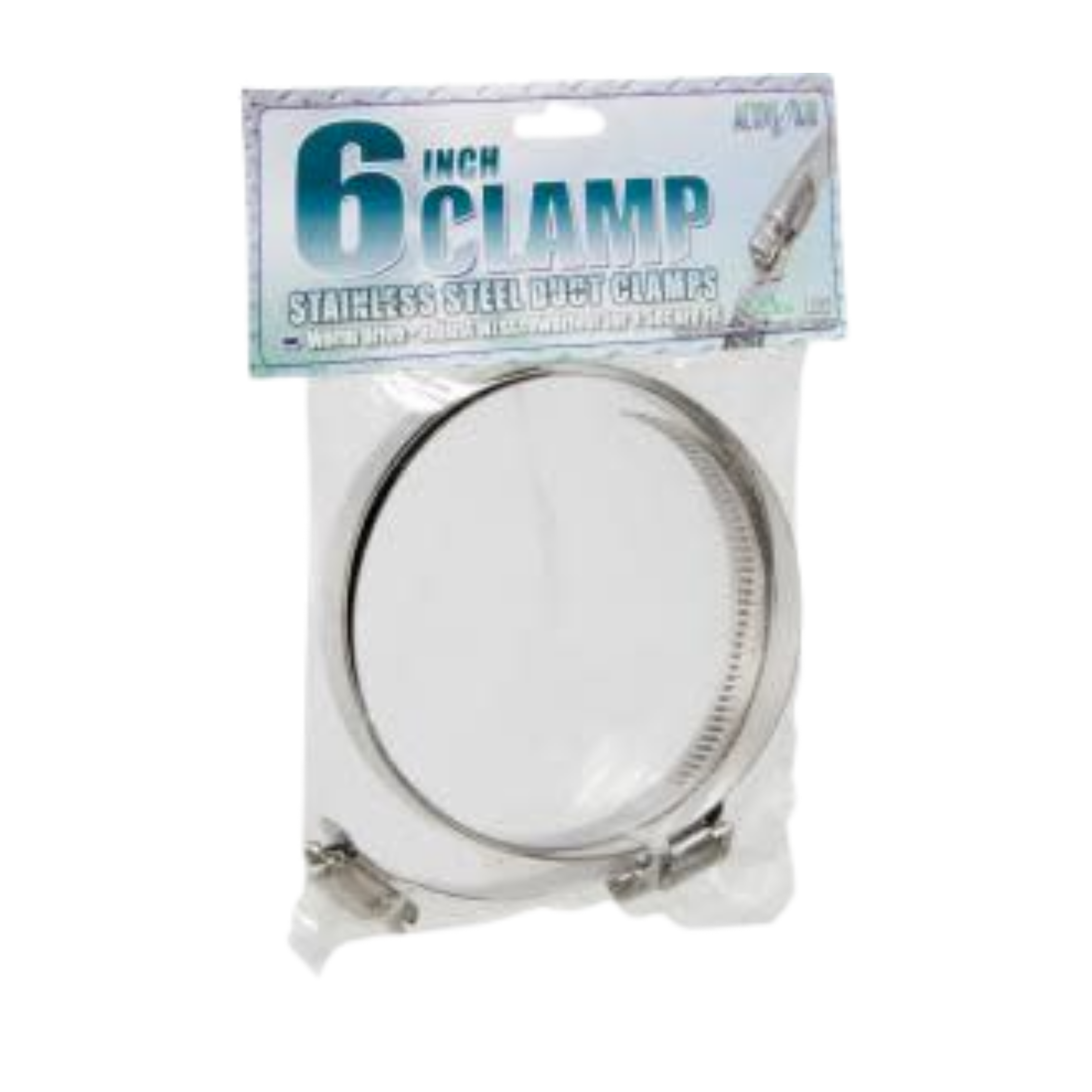 Abrazaderas para conductos de acero inoxidable Active Air, 6 pulgadas