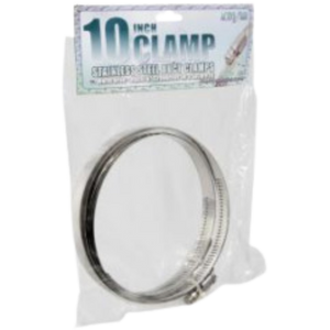 Abrazaderas para conductos de acero inoxidable Active Air, 10 pulgadas