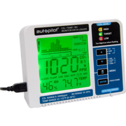 Registrador de datos y monitor de CO2 de escritorio con piloto automático