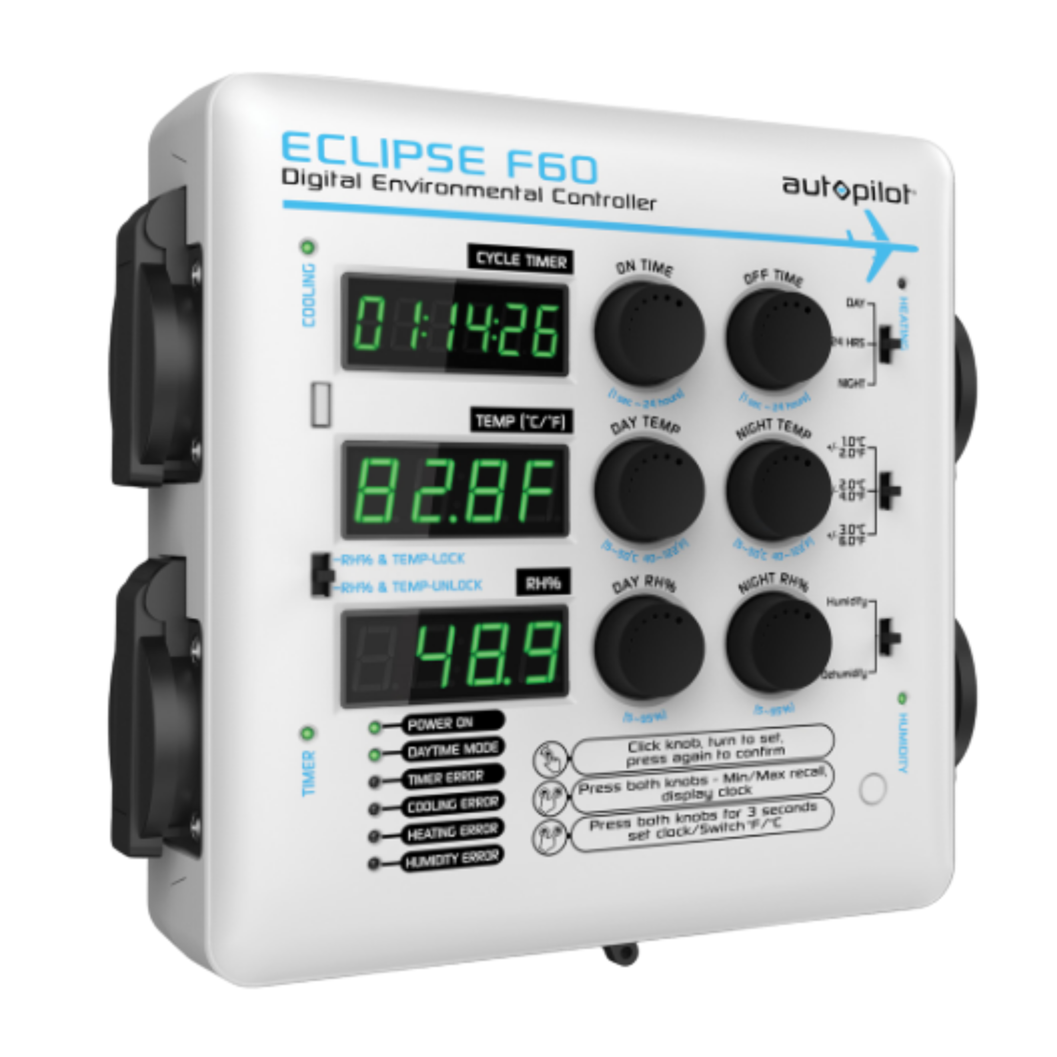Piloto automático ECLIPSE F60 Controlador ambiental digital