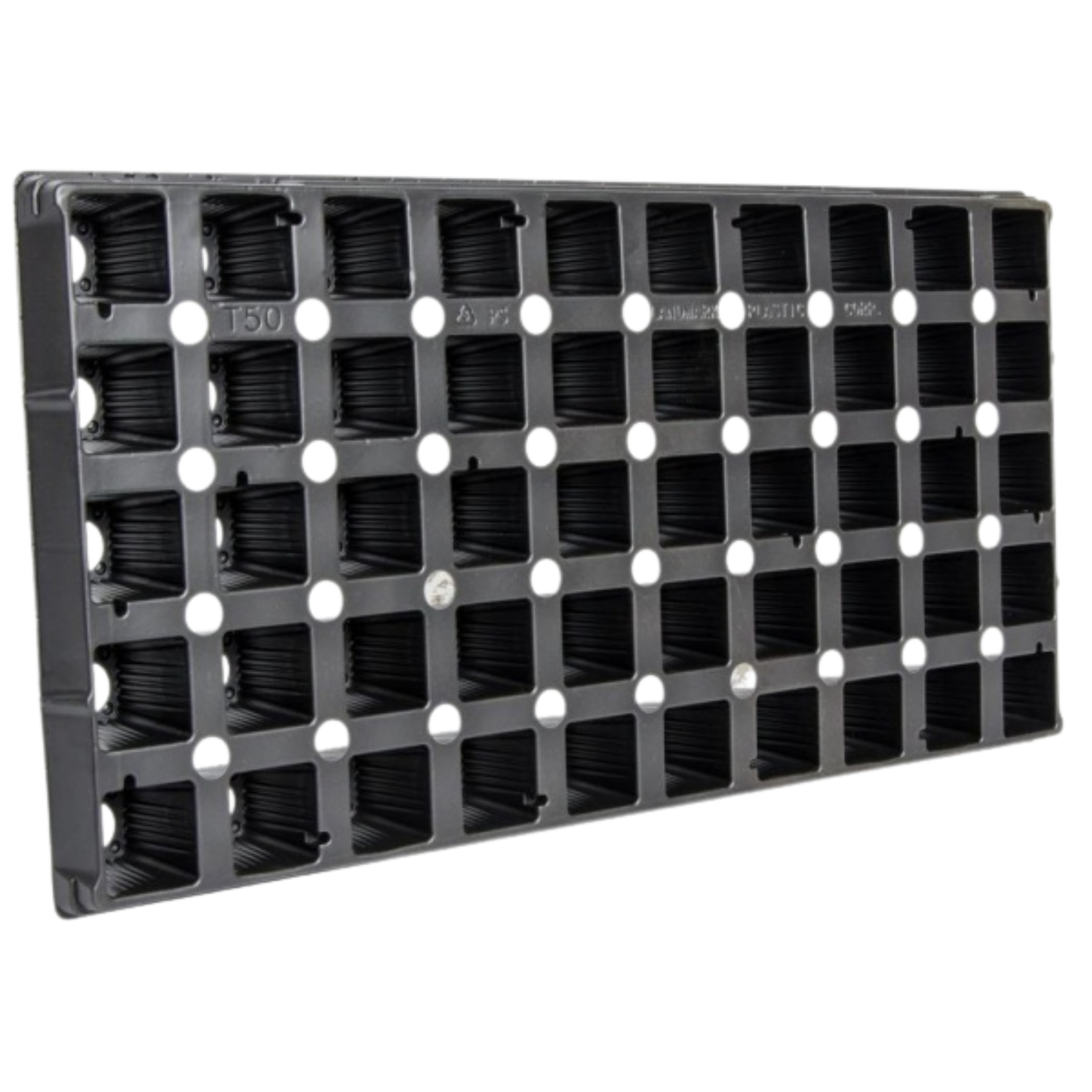 50-Cell Square Plug Flat Insert