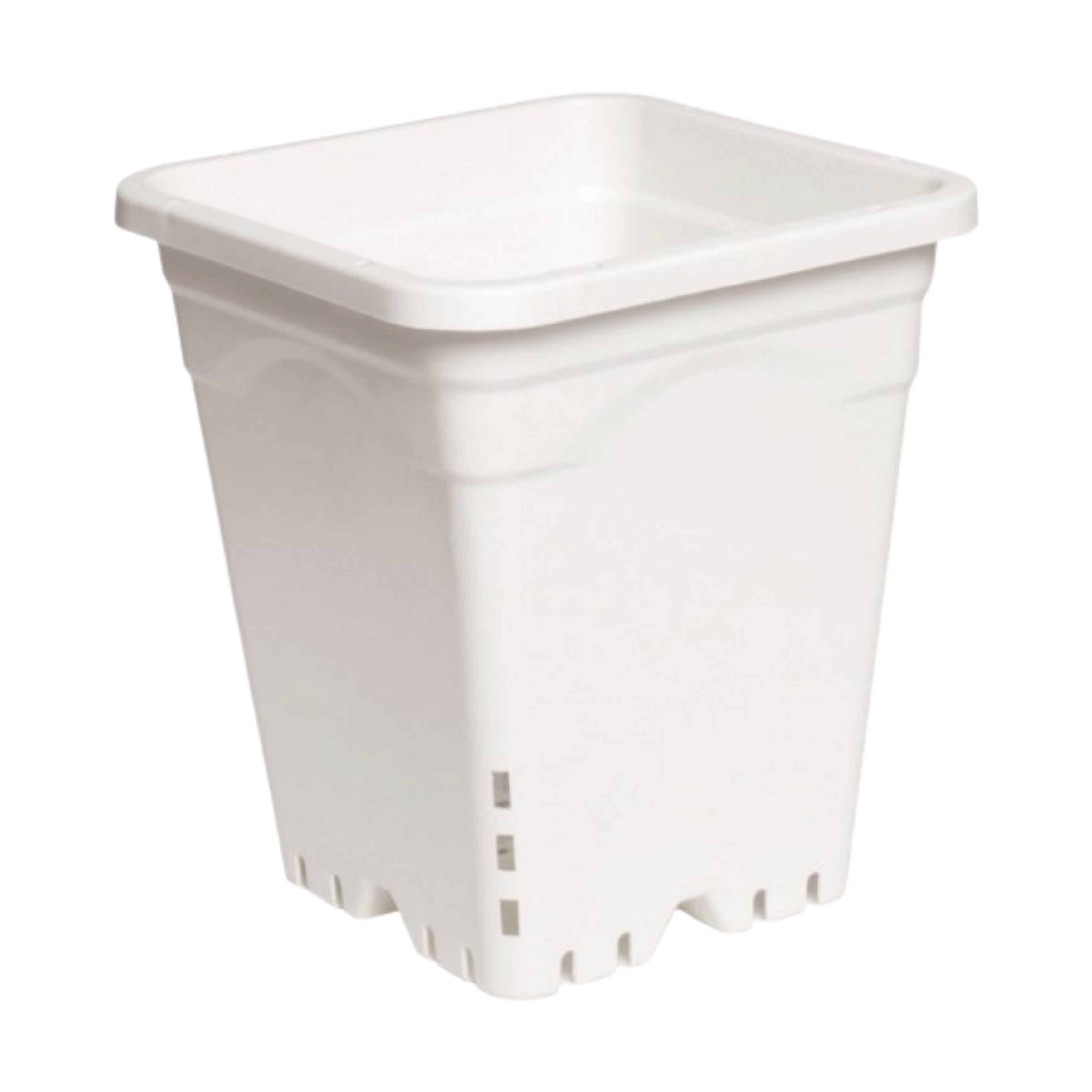 Active Aqua 9" x 9" Square White Pot, 10" Tall
