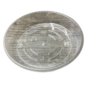 Plato transparente de 6", paquete de 25