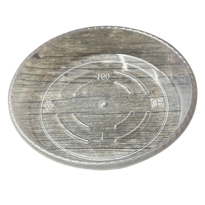 Plato transparente de 6", paquete de 25