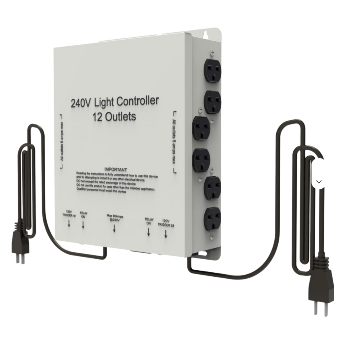 12 Outlets 240V Light Controller with 2 trigger cords