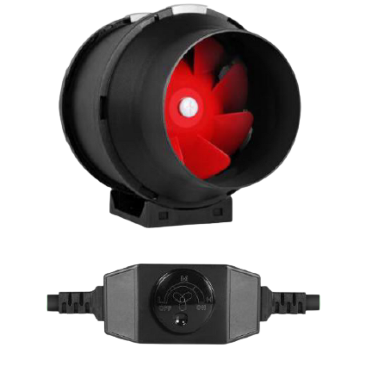 4 in Extractor Fan, Plastic, -190 cfm, with Speed Controller