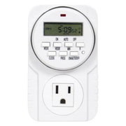 Temporizador programable digital con conexión a tierra de 7 días para piloto automático, 1725 W, 15 A, 1 segundo de encendido/apagado, 8 ciclos de encendido/apagado