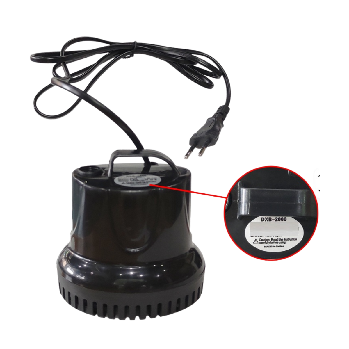 120V/60Hz Bottom Draw Submersible Pump, 317GPH, 25W, Max Head: 71inch Outlet diameter