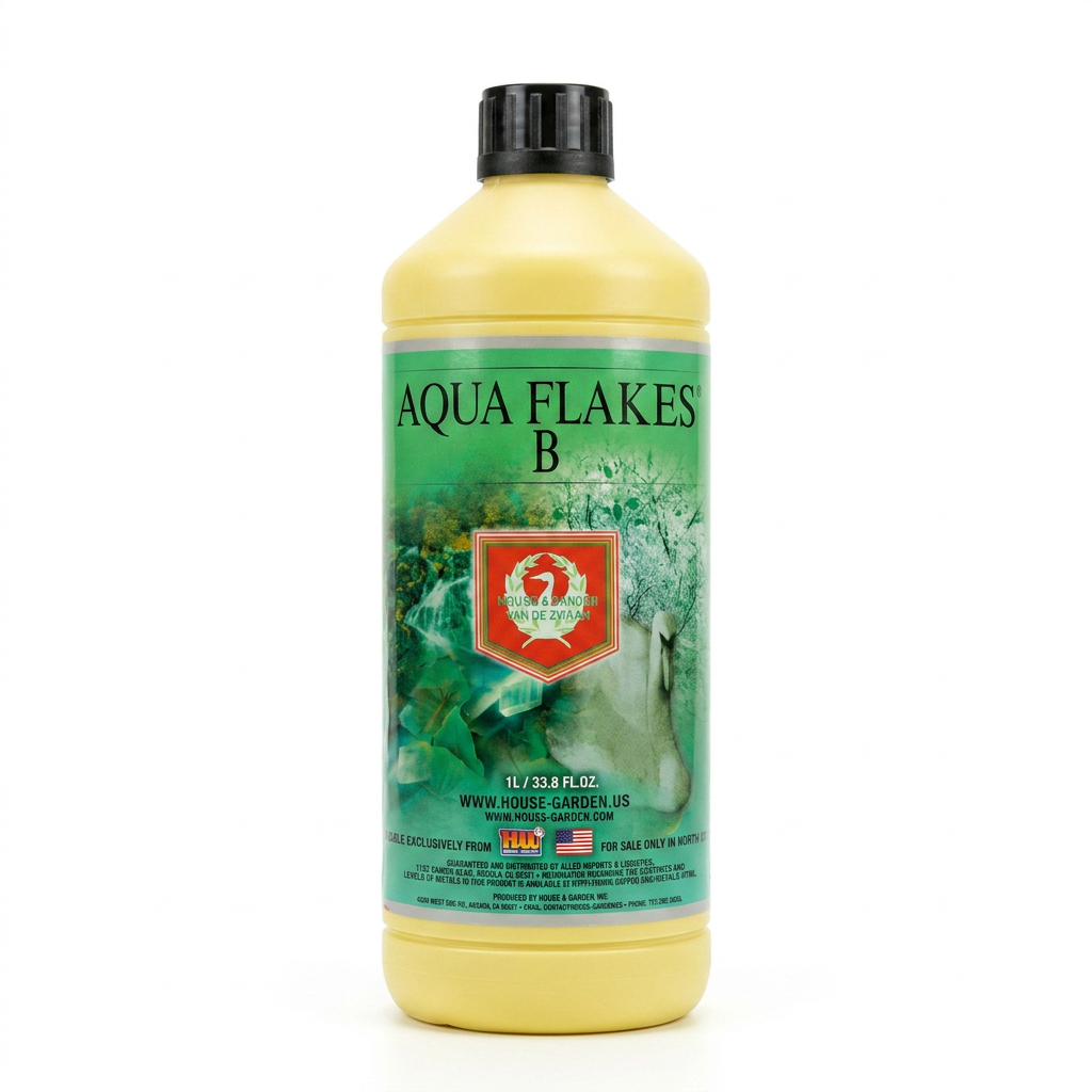 House & Garden Aqua Flakes B, 1 lt — Aditivos House & Garden | Pachamama Costa Rica