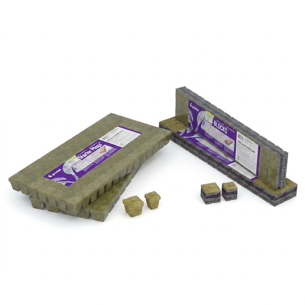 Grodan Stone wool A-OK Starter Plugs 36/40, 30 sheets of 98 — Grodan | Pachamama Costa Rica