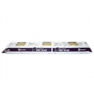 GRODAN Improved Gro-Slab, 36x8x3 w/3-4x4 pre-cut holes