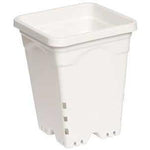 Active Aqua 6" x 6" Square White Pot, 8" Tall