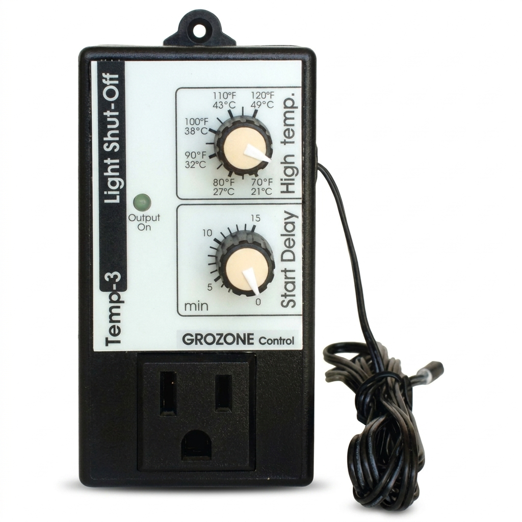 Grozone Light Shut-Off Thermostat 120V 15A (TP3) — Controladores | Pachamama Costa Rica