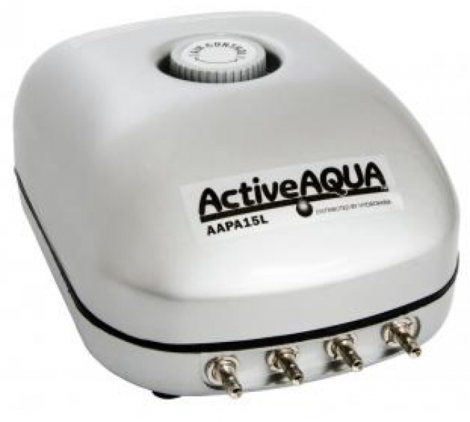 Bomba de aire Active Aqua, 4 salidas, 6 w, 15 lt/min