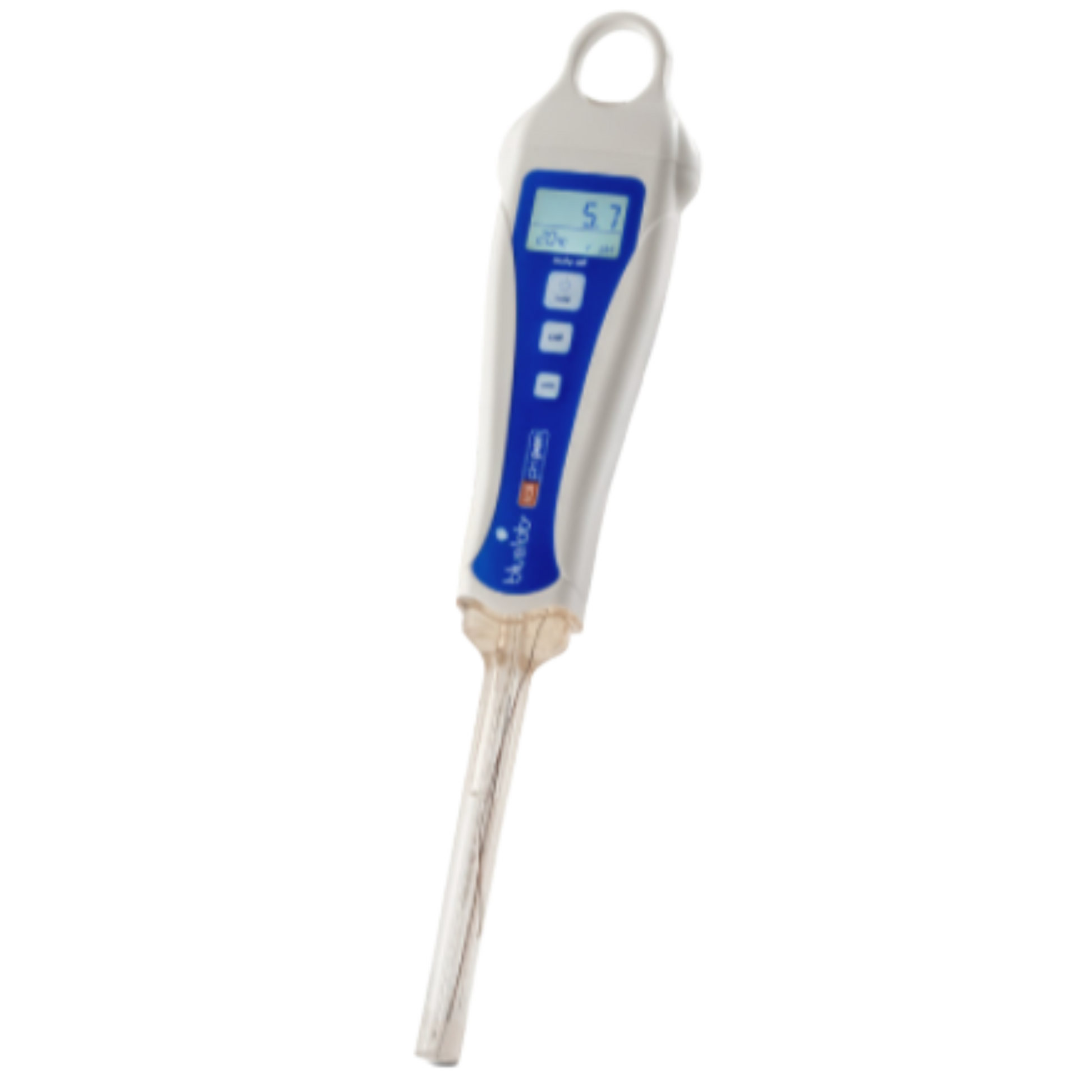 Bluelab Soil pH Pen — medidor y solución de calibración (vista frontal) | Pachamama Costa Rica