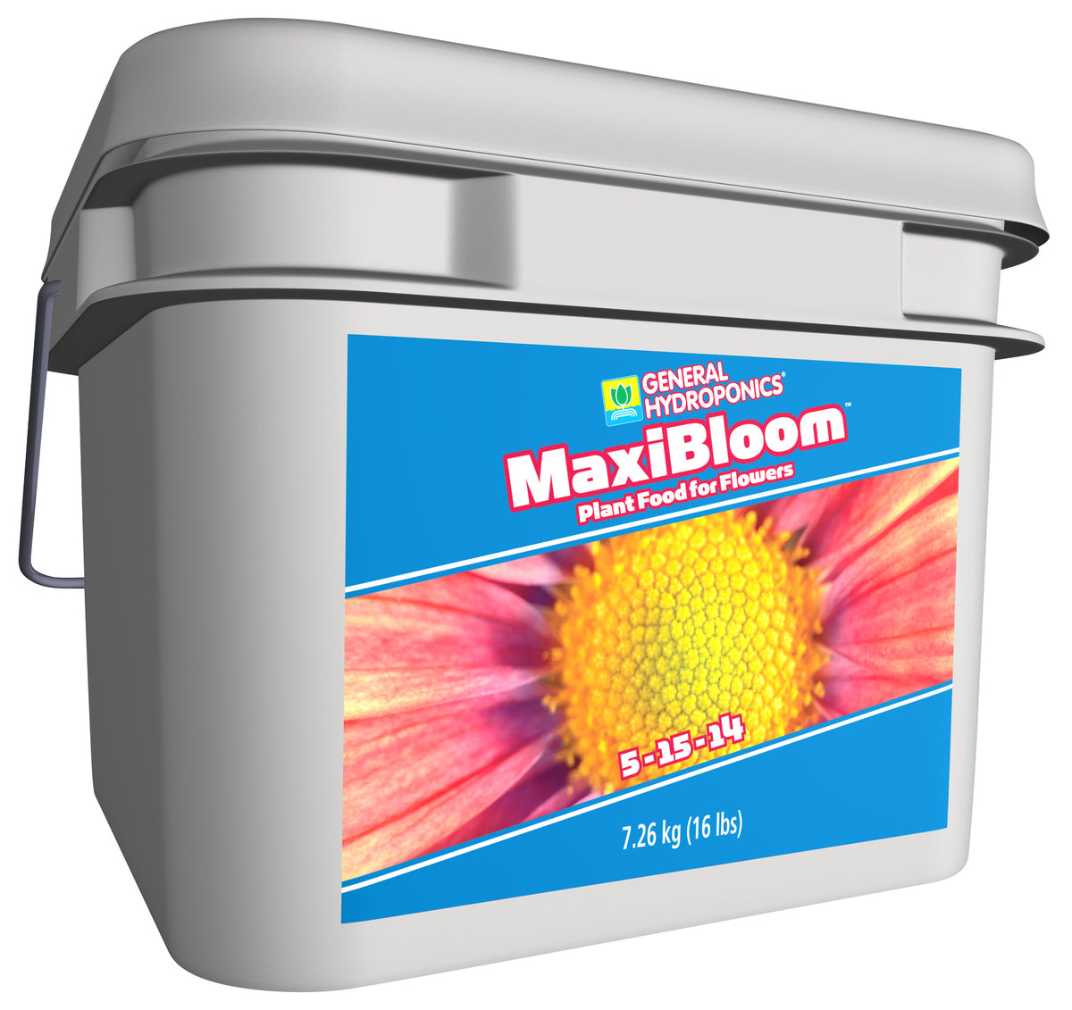 Fertilizante MaxiBloom 16 lb de General Hydroponics para cultivo de flores
