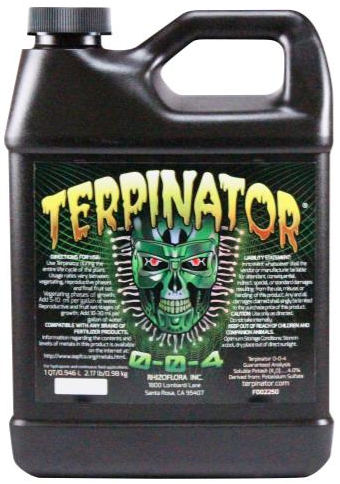 GH Terpinator en envase de 1 qt para cultivo hidropónico.