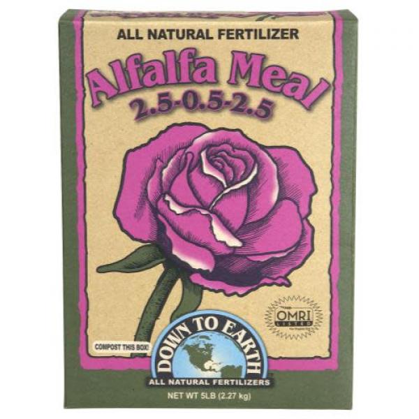 Down To Earth Alfalfa Meal Natural Fertilizer 2.5-.05-2.5 OMRI, 5 lb