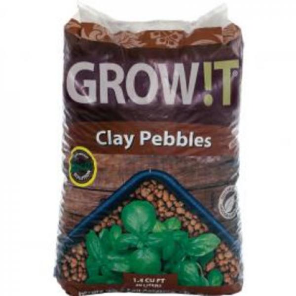 GROW!T Clay Pebbles, 4 mm-16 mm, 40 L - Pachamama Indoor Farming Culture