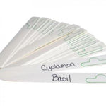Hydrofarm Plant Stake Labels, White, 6'' x 5/8'', 50 units pack - Pachamama Indoor Farming Culture
