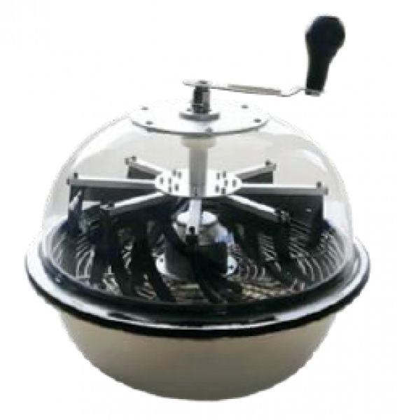 16 inch Bowl Trimmer with 2 cross cutting wire blades and 1 steel blade