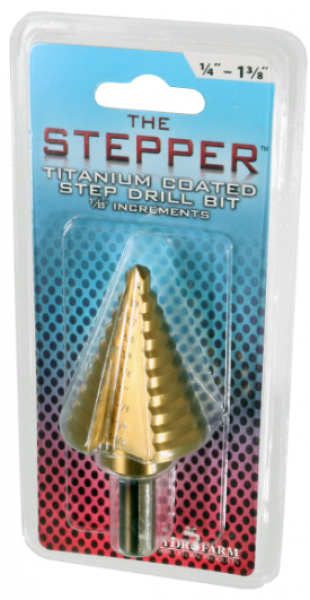 The Stepper Titanium Step Drill Bit, 1/4" to 1 3/8" - Pachamama Indoor Farming Culture