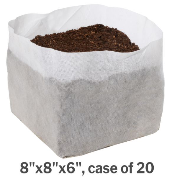GROW!T Commercial Coco, RapidRIZE Block 8"x8"x6" - Pachamama Indoor Farming Culture