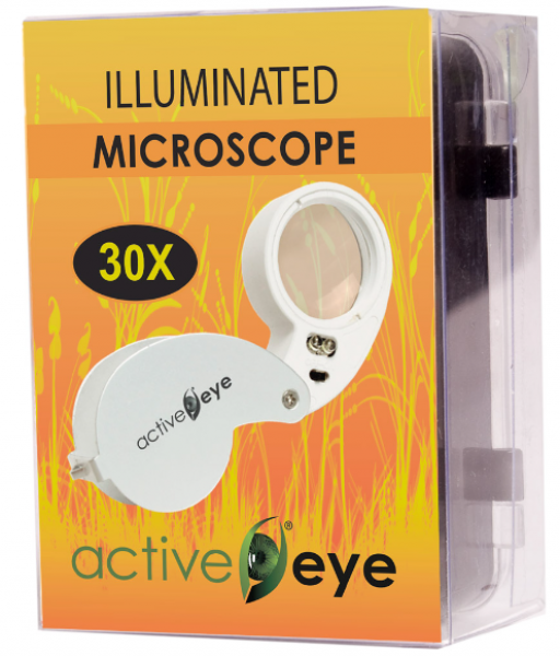Active Eye Lighted Loupe, 30x